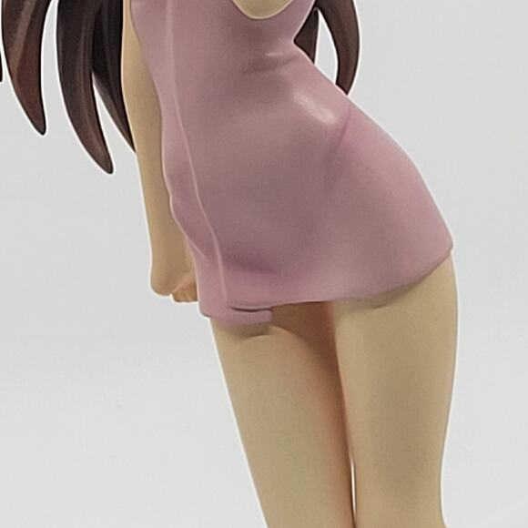 Love Hina Naru Narusegawa Pink Bath Towel Edition 18 scale Epoch statue with box - Picture 9 of 16